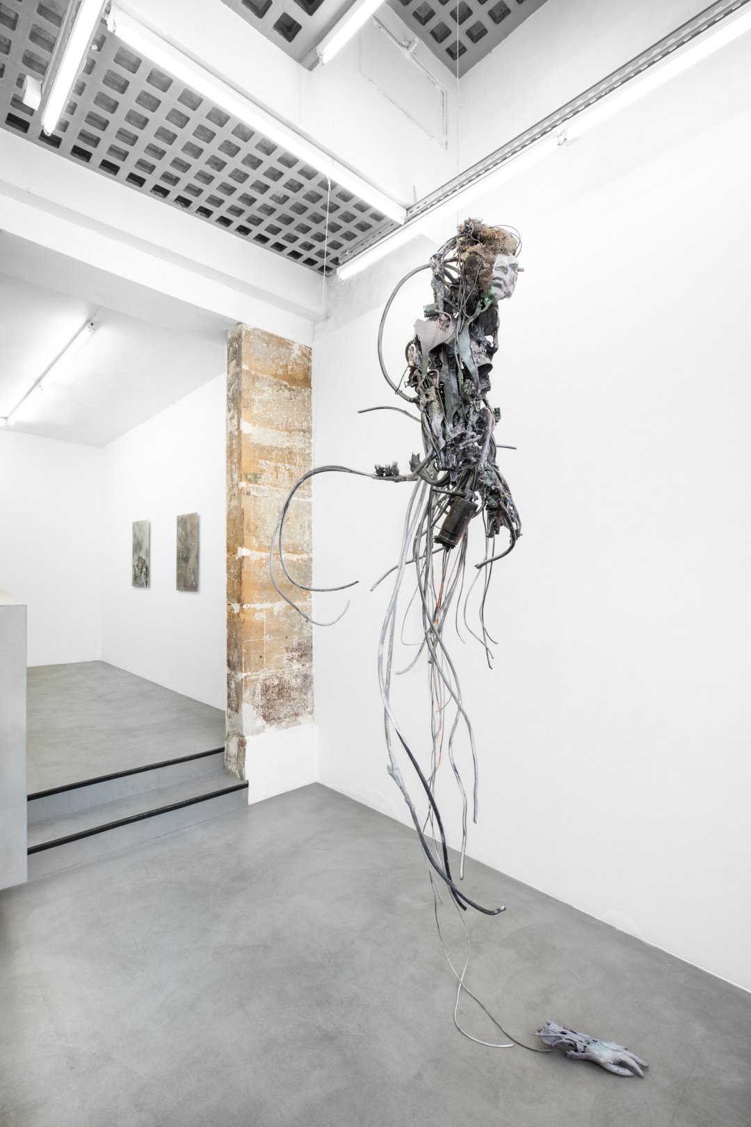 Installation view of dispel, Bremond Capela, Paris, France, 2025